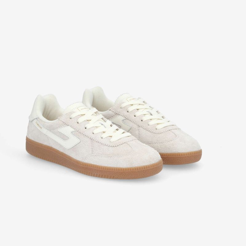 SHEFFIELD JOGGER W - H.SUEDE/NAPPA -  BEIGE/BLANC CASSE